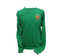 Allstarsignings Harry Gregg signed MUFC Busby Babes 1958 goalkeepers shirt with COA and proof