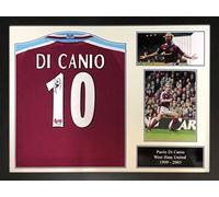 Allstarsignings Paolo Di Canio signed West Ham United official retro shirt with COA and proof