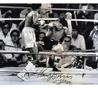 Allstarsignings Thomas Hitman Hearns signed 16x12 inch boxing photo with COA & proof