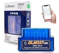 Allstric® OBD2 Scanner Bluetooth, Diagnostic Machine for All Cars. ELM327 OBD Reader and Car Code Reader for Engine Faults. OBD2 Bluetooth Car Diagnostic Scanner Compatible with iOS, Android, Windows.