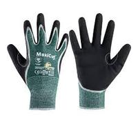 AllStyle By Patel Atg MaxiCut Oil Cut Resistant Gloves, Black/Green, EN388: 2016 4331B, NBR Palm, Glass/Nylon/Polyester/Spandex (1, 9)