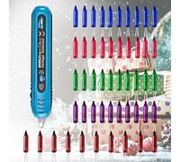allsun Christmas Light Tester with 50pcs 2.5V Bulbs, Non-Contact Voltage Tester and Repair Tool, 12-600Vac Christmas Tree Light Tester for Holiday String Lights, Bulb and Fuse Checker