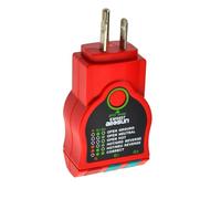 allsun GFCI Outlet Tester AC Electrical Outlet Receptacles Socket Tester 125V~60Hz Power Socket Electric Circuit Polarity Voltage Detector Circuit Analyzer Wall Plug Breaker Finder(EM9807)