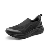 ALLSWIFIT Men's Trainers Hands-Free Slip On Walking Shoes Laceless Comfortable Tennis Sneakers,Size 10.5,All Black,SARR016M