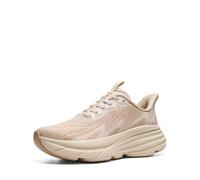 ALLSWIFIT Women's Slip On Walking Shoes Hands-Free Cushion Running Tennis SwiftPlush Non-Slip Comfortable Workout Gym Athletic Fashion Sneakers,Size 7.5,Beige,AWUMRS2512