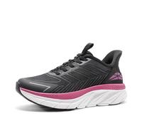 ALLSWIFIT Women's Trainers Slip On Walking Shoes Running Comfortable Tennis Breathable Non Slip Athletic Gym Workout Cross Training Sneakers,Size 9,Black/Fuchsia-N,SARR034W