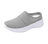 Allta Women's Clogs Slippers - Mules Closed Slippers Platform Garden Shoes Slip On Slippers Elegant Comfortable Garden Clogs Hollow Slides Lightweight Breathable Beach Shoes Allta Summer Sandals, gray