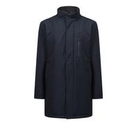 Allthemen Mens Winter Parka Coat Windproof Casual Mid Length Jacket Thick Solid Color Outdoor Warm Navy Blue XXL