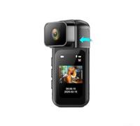 Allthingstore 2.7K HD Action Camera Compact Portable Design With Magnetic Base And Adjustable Rotation For Sports Cycling And Travel Use(Black)