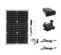 Allthingstore 20W Solar Water Pump Kit with 800L/H DC 12V Brushless Motor and Solar Panel for Garden Fountain Pond Pool Fish Tank Water Circulation(B)