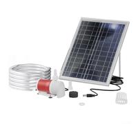 Allthingstore 25W Polycrystalline Solar Fountain Pump 12V Brushless with 1100 L/H Flow Rate and 2m Hose, 5m Lift for Outdoor Garden Pond Water