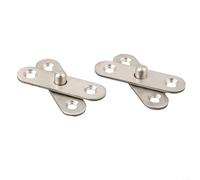 Allthingstore 2Hardware Stainless Steel For 360 Degree Rotating Door Pivot Hinge Tone Rotary Rotation Door Centre Shaft Pivot Hinges, Concealed