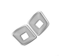 Allthingstore 2pcs AC Air Outlet Dust Covers for Volvo XC60 2018-2026, Metal Vent Protector Trim, Interior Accessories, Easy Install(Silver)