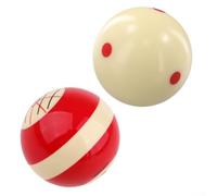 Allthingstore 2pcs Resin Billiard Cue Ball With Red Dots For Practice Routines Emphasizing Spin Application Ball Trajectory And Pocket Targeting Accuracy