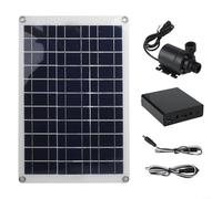Allthingstore 50W Solar Water Pump Garden Fountain Kit with Solar Panel DC 12V Maximum Flow 800L/H for Pond Pool Aquarium