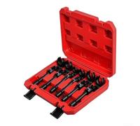 Allthingstore 6-Pc Swivel Wrench Set 3/8 Drive Long Handle Alloy | 6-piece set, 12-19mm sizes, 3/8 square drive, alloy steel, black finish