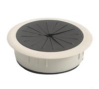 Allthingstore Achieve a Neat Workspace Look with an Efficiently Designed 60MM Desktop Cable Grommet Cover (Black gray)