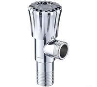 Allthingstore Angle Valve With Ball Valve Function Made Of Stainless Steel For Kitchen Bathroom Toilet Water Systems G1/2 Thread