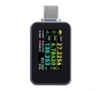 Allthingstore C240 Digital Power Meter Tester 240W PD3.1 QC5.0 USB C Phone Laptop Charger Test Tool Bidirectional Current Detection 1.14-Inch Colour Screen Voltage Current Power Energy Timer