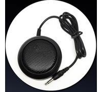 Allthingstore Car 3.5mm External Speaker For Radio Clear Sound ABS Material Black 6-12V Dashboard Mount Fitment