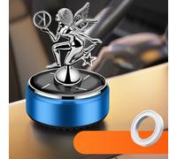 Allthingstore Car Diffuser and Air Purifier with Rotating Ornament Style, Solar Powered for Sustainable Fragrance Release, Suitable for Vehicles, Desks, and Counters (Blue profound)
