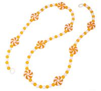 Allthingstore Christmas Candy Garland with Tassel and Beaded Windmill Ornaments for DIY Holiday Tree, Mantel or Party Decoration in Vibrant Multicolour Festive Style(Yellow)