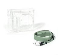 Allthingstore Clear Protective Case for Instax Wide 400 Camera Made from Robust PC Material for Impact and Dust Protection Includes Comfortable Shoulder Strap