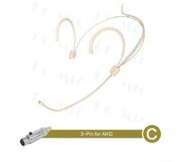 Allthingstore Ergonomic Single Ear Microphone for Stage and Worship Use Cardioid Pickup Pattern (C)