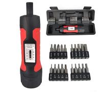 Allthingstore Ergonomic Torque Screwdriver 14Inch with Magnetic Tip for 10 65 in/lbs Measurement Carbon Steel Design (1set)