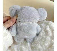 Allthingstore Fluffy Elephant Case For AirPods, Earphone Protective Case Cute Plush Blue Elephant For AirPods/Pro Generation Wireless Headphone Case(3)
