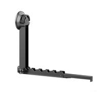 Allthingstore Folding Clothes Drying Rack with Suction Cup, Aluminium Alloy Retractable Airer for Indoor Outdoor Use, No-Drill Wall Mount, for Home, Apartment, Dorm or Camping(is gray)