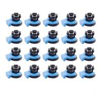 Allthingstore For 3D Printer Accessories Embedded Fixture Clip Pipe Clamp Coupling For Extruder Head Metal Heatsink Tube 4MM Collet Connector ABS Material(20)
