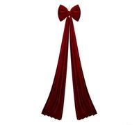 Allthingstore For Christmas Velvet Bow Decoration For Tree And Seasonal Settings, Large 15 74 By 78 74 Inches, And Long Lasting(Wine red)