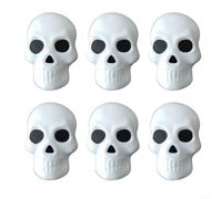 Allthingstore Glow In The Dark Luminous Skull Door Handle Covers 6 Piece Set For Home Furniture Upgrade Including Wardrobes Drawers And Cabinets