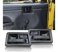 Allthingstore Interior Door Handles Left & Right Side Pair for Jeep YJ TJ 1987 2004 OEM Compatible 55176477AB 55176476AB Replacement
