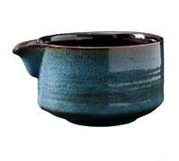 Allthingstore Japanese Matcha Bowl 500 Ml Handmade Chawan With Pouring Spout Shiny Glaze For Tea Ceremony And Matcha Latte For Matcha Lovers And Teatime Rituals(A)