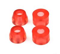 Allthingstore Longboard Truck Rebuild Kit 4Pcs Stable Ride Smooth Lean(transparent red95A)
