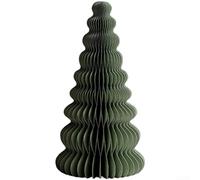 Allthingstore Mini Paper Christmas Tree Ornament for Holiday Decoration, Modern Minimalist Origami Style Tabletop Display, Festive Scene and Photography Prop(B)