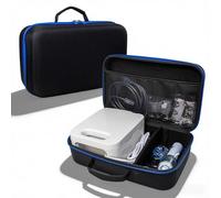 Allthingstore Multi-Compartment Nebulizer Bag For Om-ron NE-C900 NE-C28C900N With EVA Hard Case And Lining To Protect Sensitive Components(GC-1036 Black)