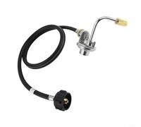 Allthingstore Outdoor BBQ Grill Propane Regulator for 1 lb Gas Cylinder, Portable Design with 4ft or 6ft Hose, Compatible with Camping Stove and Tailgating(control valve+4ft)