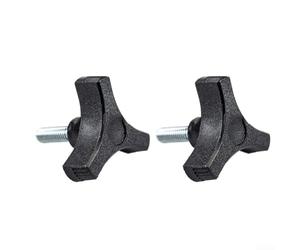 Allthingstore Plastic Knob 5/16 18 Threaded Insert Three Prong Handle 2 Inch Diameter for Secure Fastening in Woodworking and Metalworking Projects