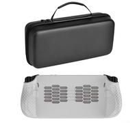 Allthingstore Protective Hard Shell Case for Legion Go S Lightweight PU and Silicone Design for Easy Travel Access (White )