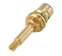 Allthingstore Quarter Turn Flow Long Tall Stem Shower Bath Tap Valve Cartridge Insert 1/2 Inch Copper Body Bronze Core Long Stem Copper Shower Bath Tap Valve Core (clockwise)