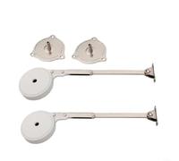 Allthingstore Soft Close Lid Support Hinges | for Upward-Opening Wooden Chests Trunks & Storage Boxes - 50 lb Capacity, Alloy Construction, 90°-105° Opening Angle(2pack)