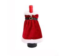 Allthingstore Three Christmas Wine Bottle Covers in a Set, Reusable Polyester Bags for Holiday Wine Bottle Decoration and Seasonal Celebration Enhancements