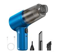 Allthingstore Wireless Car Vacuum Cleaner, Handheld 40W Portable Auto Cleaning Tool, with HEPA Filter Type-C Charging Vehicle Interior Vacuum(Blue)
