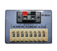 Allthingstore WY-RES-01 Adjustable Resistor Box 0.1Ω Resolution 2Ω-9.99MΩ Dial Programmable Resistance Decade Box for Electronics Testing
