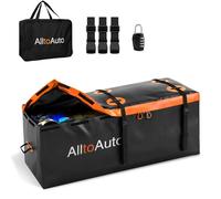 AlltoAuto 20 CuFt Waterproof Cargo Bag for Hitch Carrier | 60"x20"x29" Trailer Hitch Cargo Carrier | Weatherproof Truck Bed Storage with Straps, Lock & Carry Case | PVC Vehicle Soft-Shell Carriers