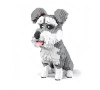 alltogetho Adorable Schnauzer Dog Building Blocks Toy - Micro Mini Size, Ideal for Pet Lovers, and Great as Home Decor & Gift