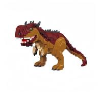 alltogetho Aggressive Carnotaurus Micro Mini Bricks Kit - Cretaceous Dino with Sharp Teeth & Brow Horns, STEM Educational Kit for 8+ Kids, Adult Stress Relief Hobby & Home Accent